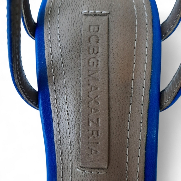 BCBGMaxAzria Daryl Clear Stiletto Sandal Heel Pump Point Blue Transparent BCBG 7 - Picture 8 of 10